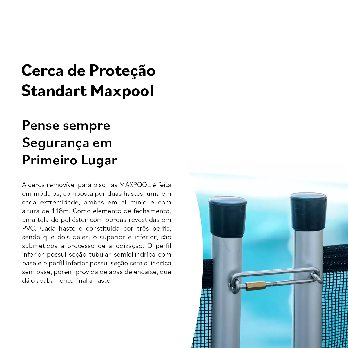 Cerca Para Piscina Maxpool Standard Módulo - Imagem 3
