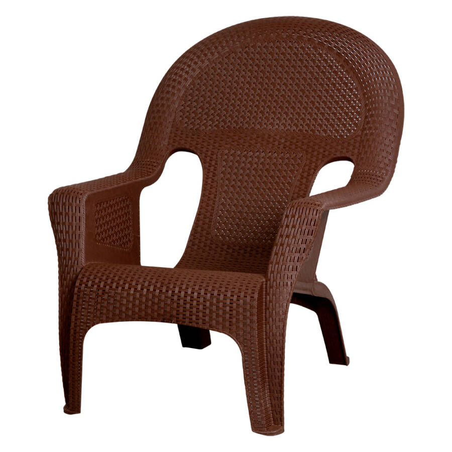 Poltrona Rattan Trama Varanda Jardim Piscina Area De Lazer